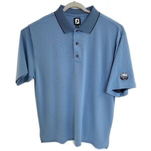 FootJoy Polo Shirt Mens Extra Large Blue‎ River Crossing Club Golf Performance